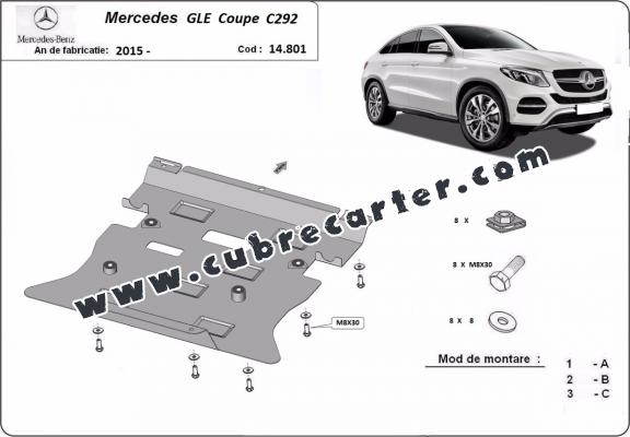 Cubre carter metalico Mercedes GLE Coupe C292