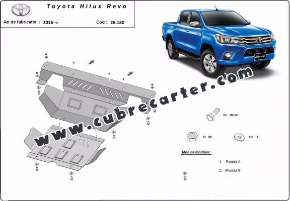 Cubre carter metalico Toyota Hilux Revo