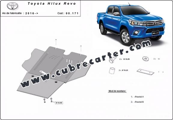 Protección del caja de cambios Toyota Hilux Revo