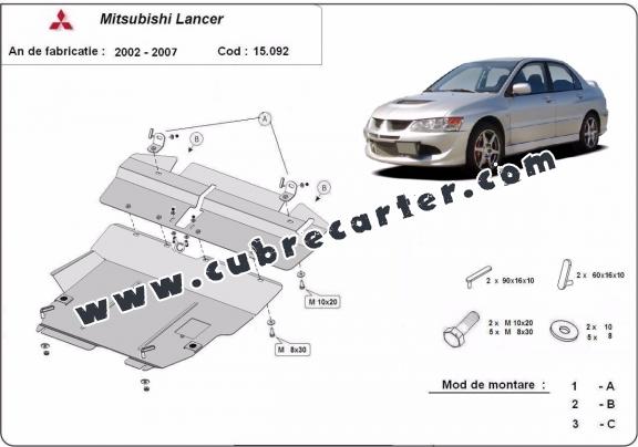 Cubre carter metalico Mitsubishi Lancer