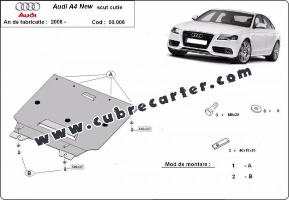 Protección del caja de cambios Audi A4 4 B8