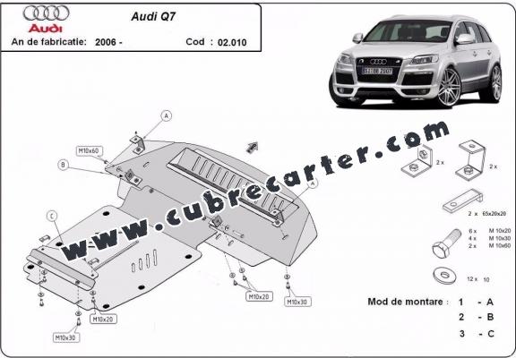 Cubre carter metalico Audi Q7