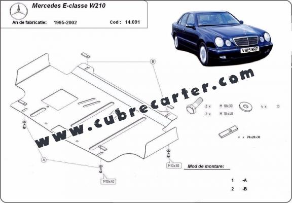 Cubre carter metalico Mercedes E-Classe W210