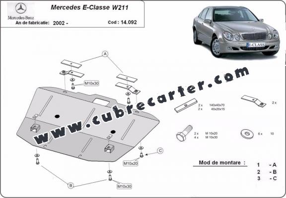 Cubre carter metalico Mercedes E-Classe W211