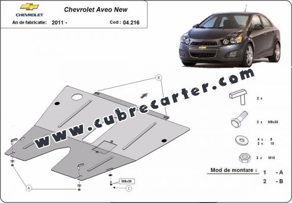 Cubre carter metalico Chevrolet Aveo