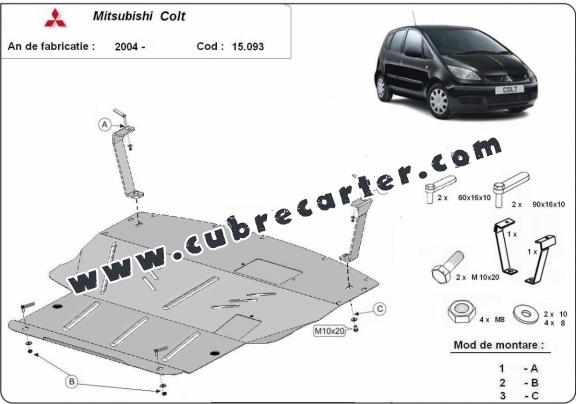 Cubre carter metalico Mitsubishi Colt