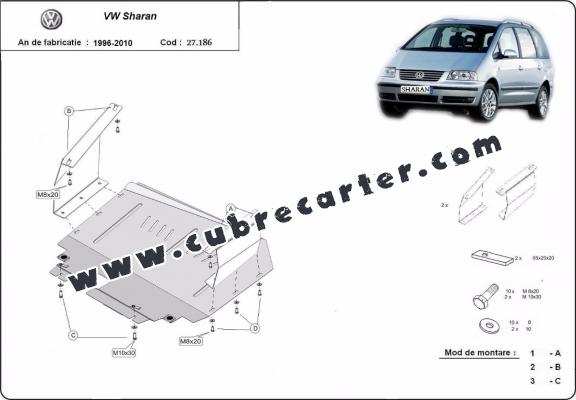 Cubre carter metalico Volkswagen Sharan