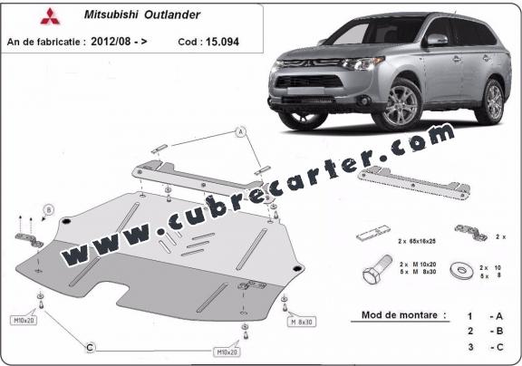 Cubre carter metalico Mitsubishi Outlander