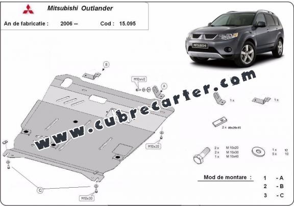 Cubre carter metalico Mitsubishi Outlander
