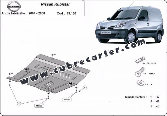 Cubre carter metalico Nissan Kubistar