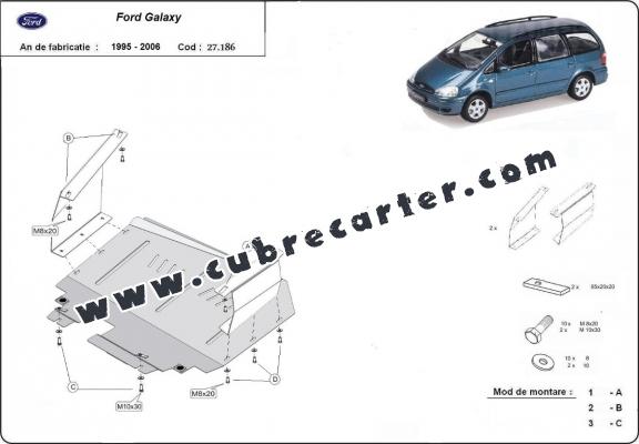 Cubre carter metalico Ford Galaxy 1