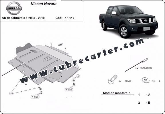 Cubre carter metalico Nissan Navara