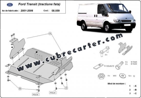 Cubre carter metalico Ford Transit - FWD