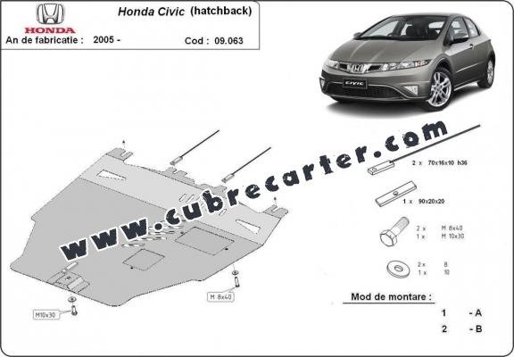 Cubre carter metalico Honda Civic (hayon)