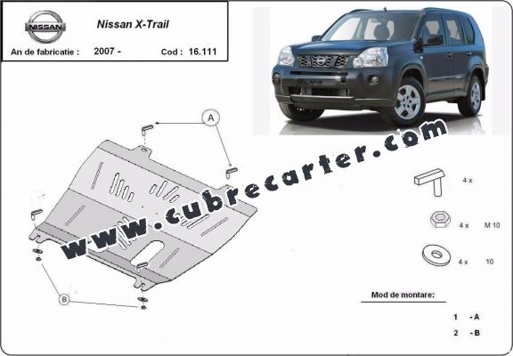 Cubre carter metalico Nissan X-Trail T31