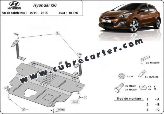 Cubre carter metalico Hyundai i30