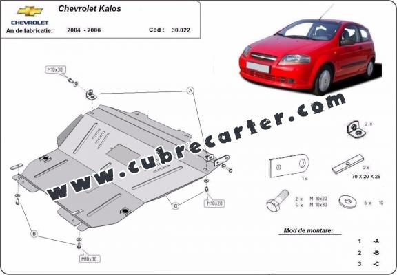 Cubre carter metalico Chevrolet Kalos