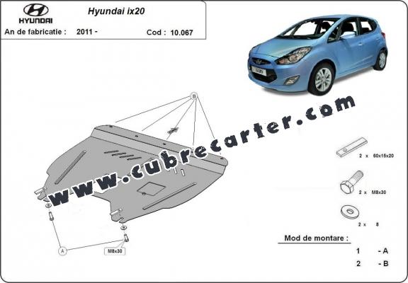 Cubre carter metalico Hyundai ix20