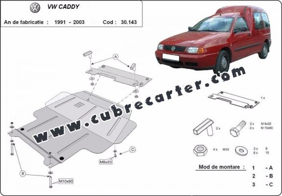 Cubre carter metalico Volkswagen Caddy
