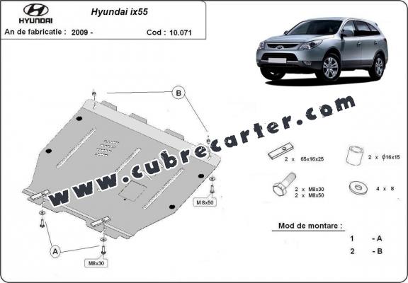 Cubre carter metalico Hyundai ix55