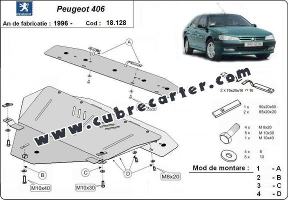 Cubre carter metalico Peugeot 406