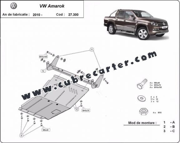 Cubre carter metalico Volkswagen Amarok