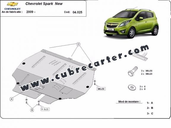 Cubre carter metalico Chevrolet Spark