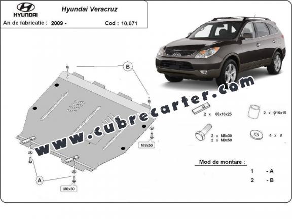 Cubre carter metalico Hyundai Veracruz