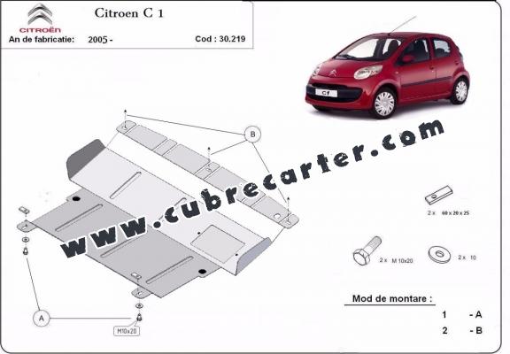 Cubre carter metalico Citroen C 1