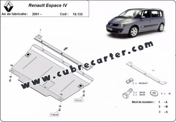 Cubre carter metalico Renault Espace 4
