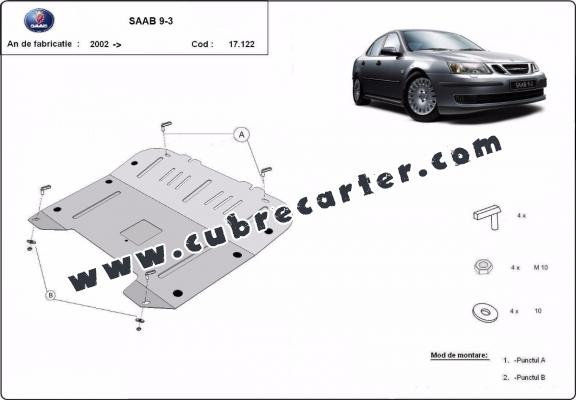 Cubre carter metalico Saab 9-3