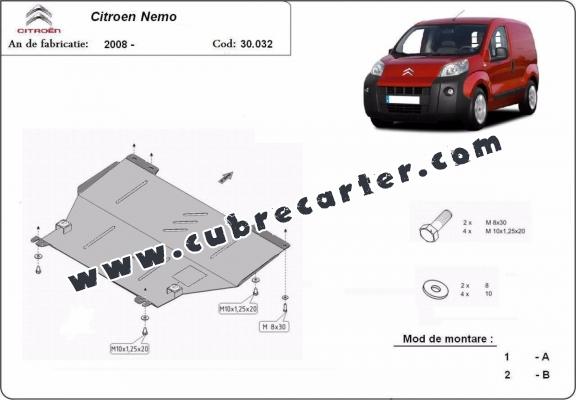 Cubre carter metalico Citroen Nemo