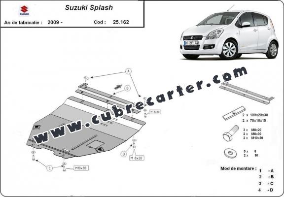 Cubre carter metalico Suzuki Splash an