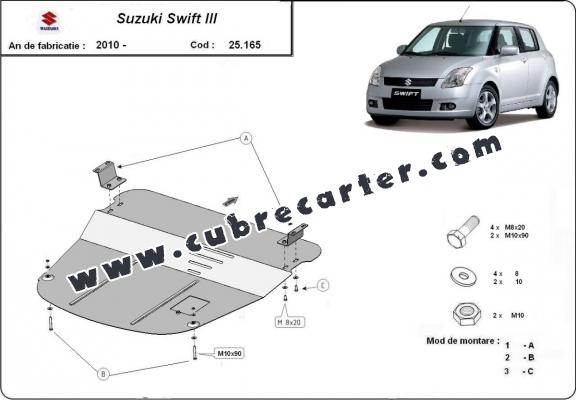 Cubre carter metalico Suzuki Swift 3