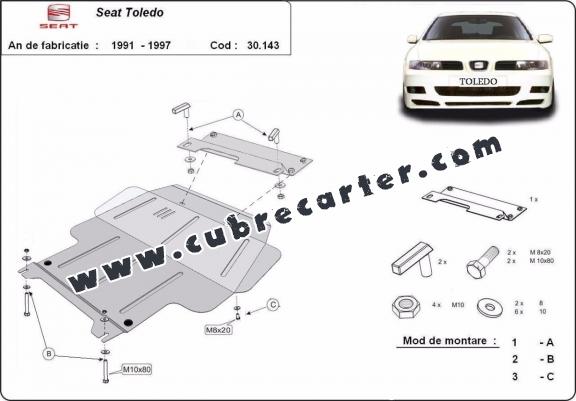 Cubre carter metalico Seat Toledo 1