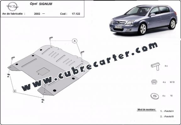 Cubre carter metalico Opel Signum