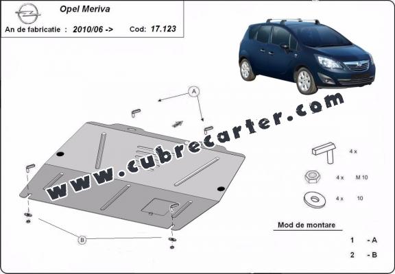 Cubre carter metalico Opel Meriva