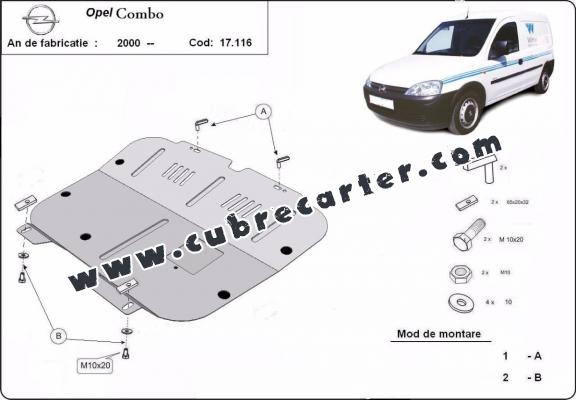 Cubre carter metalico Opel Combo