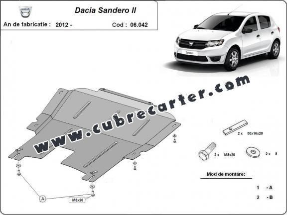 Cubre carter metalico Dacia Sandero 2