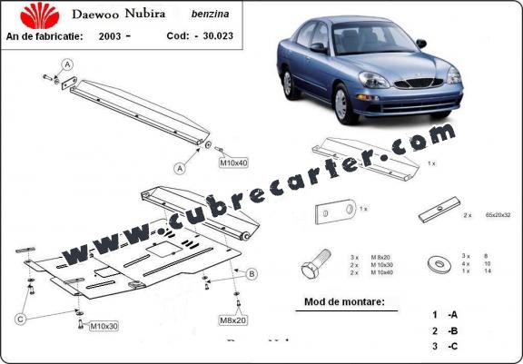 Cubre carter metalico Daewoo Nubira