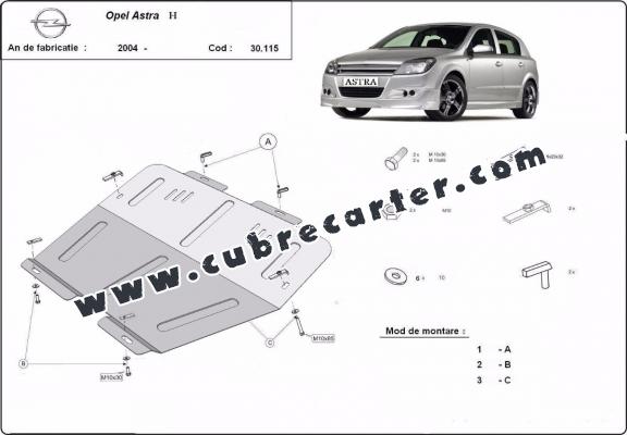 Cubre carter metalico Opel Astra H