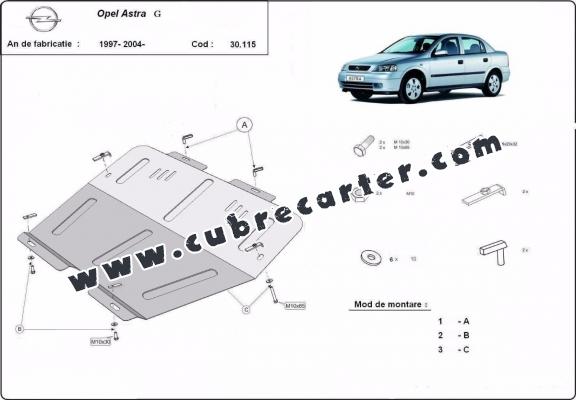 Cubre carter metalico Opel Astra G