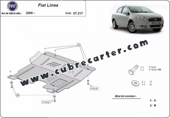 Cubre carter metalico Fiat Linea