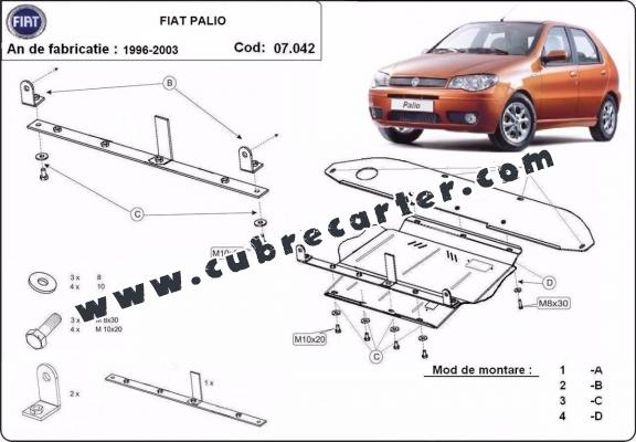 Cubre carter metalico Fiat Palio