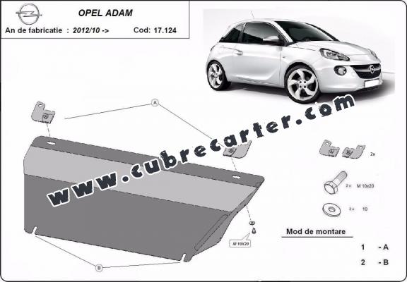 Cubre carter metalico Opel Adam