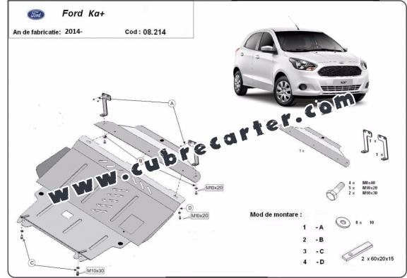 Cubre carter metalico Ford KA+