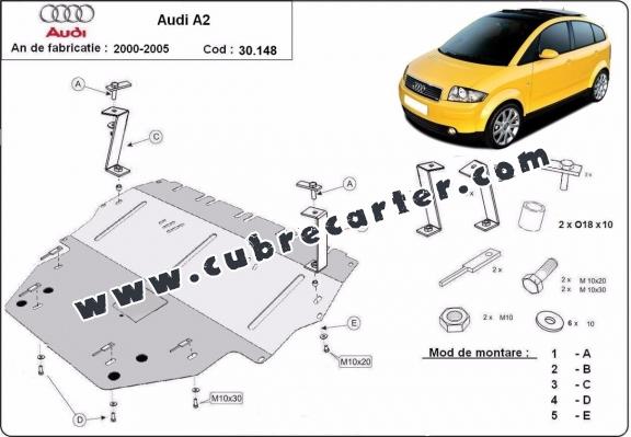 Cubre carter metalico Audi A2