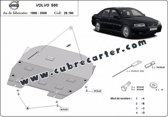 Cubre carter metalico Volvo S80