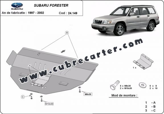 Cubre carter metalico Subaru Forester 1