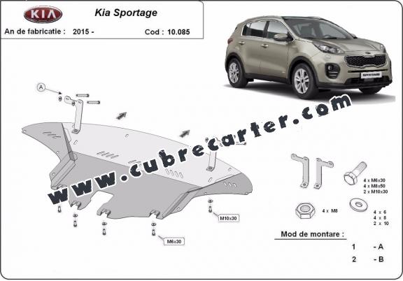 Cubre carter metalico Kia Sportage